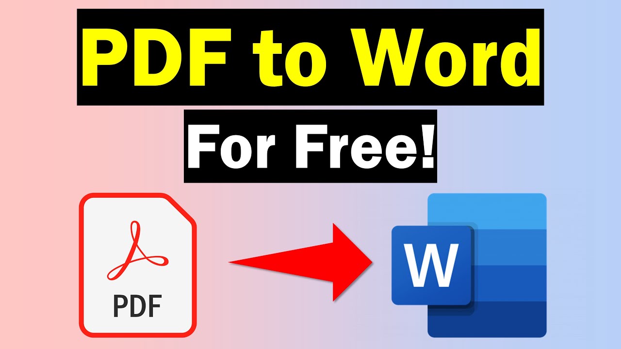 convert PDF to Word online for free