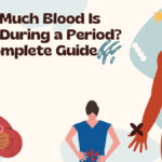 Woman tracking menstrual cycle to know how much blood is normal during a period